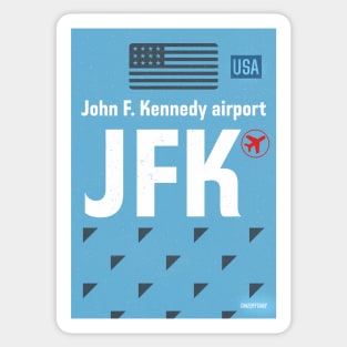JFK New York airport code Sticker
